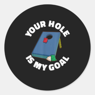 Sticker Rond Votre Trou Est Mon Objectif Toss Board