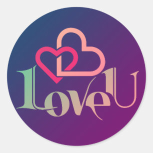 Sticker Rond Vous aimez, Symbole