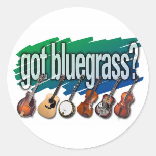 Sticker Rond "Vous avez Bluegrass ?"