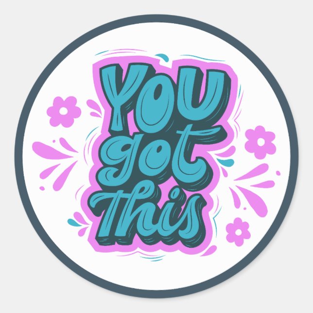 Sticker Rond Vous Avez Cette Affirmation (Devant)