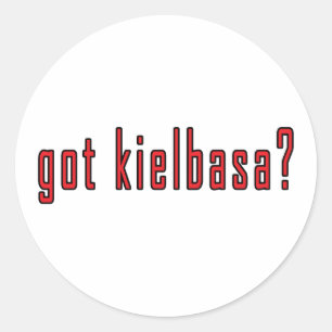 Sticker Rond vous avez de la kielbasa ?