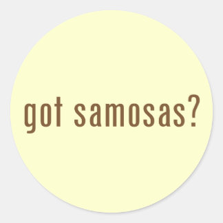 Sticker Rond vous avez des samosas ?