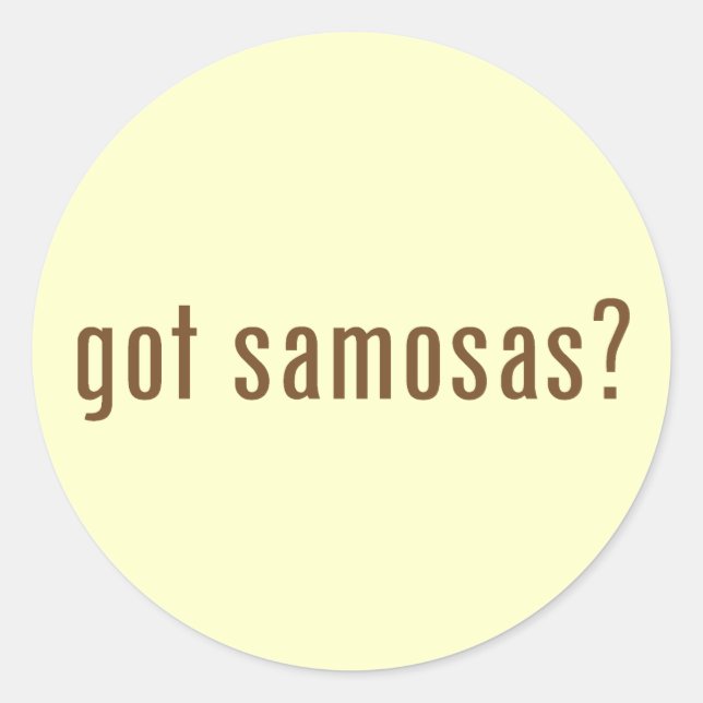 Sticker Rond vous avez des samosas ? (Devant)