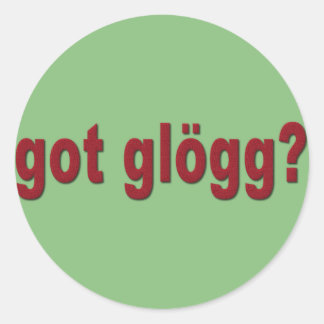 Sticker Rond vous avez glogg ? Drôle boisson scandinave