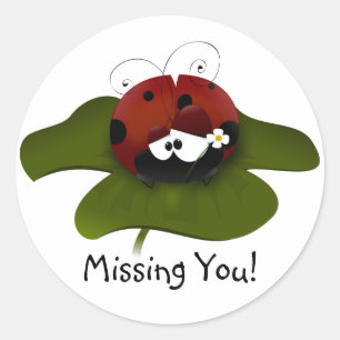 Sticker Rond Vous avez oublié Ladybug