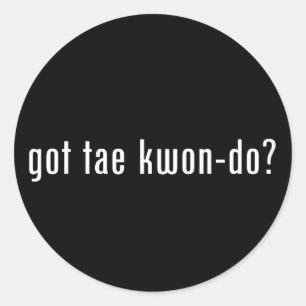 Sticker Rond vous avez tae kwon do ?