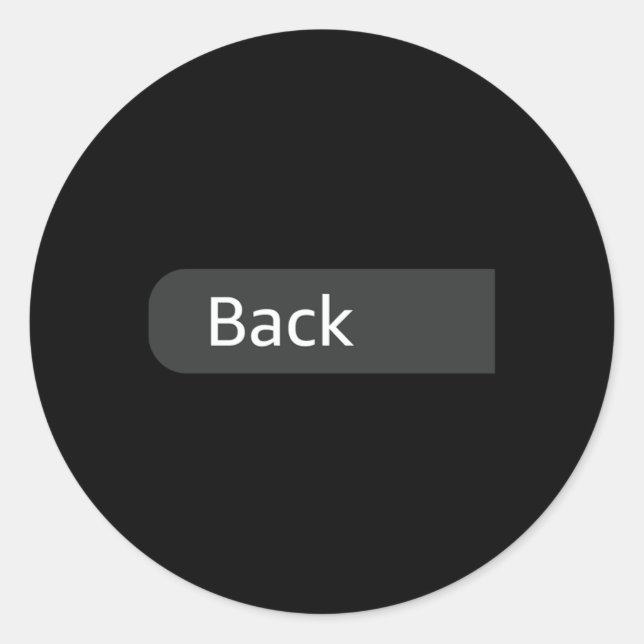 Sticker Rond Vous, Chère personne derrière moi Sensibilisation  (Devant)