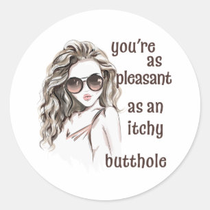 Sticker Rond Vous êtes agréable