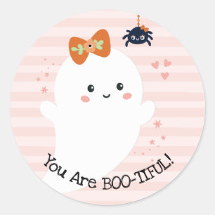 Sticker Rond Vous êtes Bootitii Ghost Halloween Kawaii