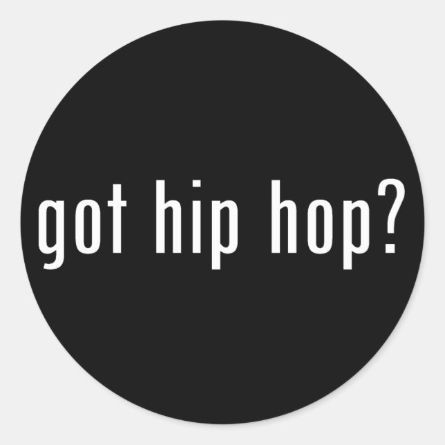 Sticker Rond vous êtes hip hop ? (Devant)