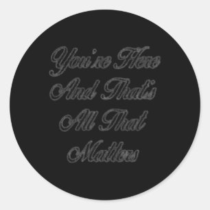 Sticker Rond Vous êtes ici