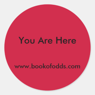 Sticker Rond Vous Êtes Ici