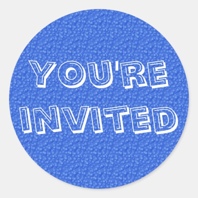 Sticker Rond Vous êtes invité (Devant)