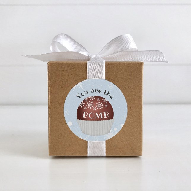Sticker Rond Vous êtes la balise Bomb Hot Chocolate Bomb (Créateur téléchargé)