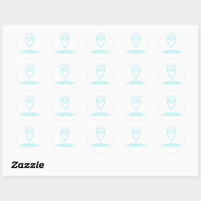Sticker Rond Vous Êtes L'Eau - (Feuille)