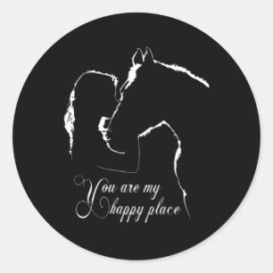 Sticker Rond Vous Êtes Mon Bon Cheval De Place