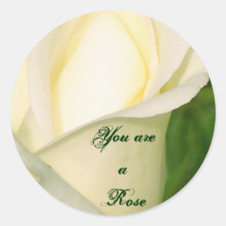 Sticker Rond Vous êtes un Rose_Sticker