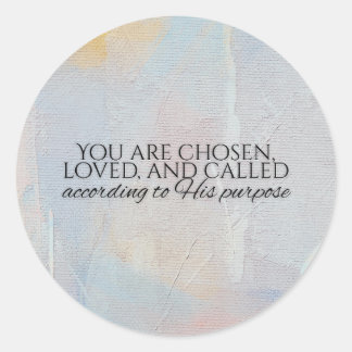 Sticker Rond Vous êtes un verset biblique de typographie chréti