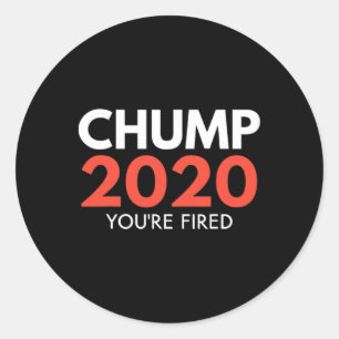 Sticker Rond Vous êtes viré - Trump perdant de l'élection de dé