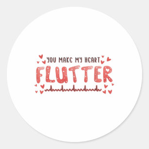 Sticker Rond Vous Faites Mon Coeur Fbattage Infirmière Cardiaqu