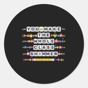 Sticker Rond Vous Faites Revenir À Scho Tout L'Enseignant De Sh