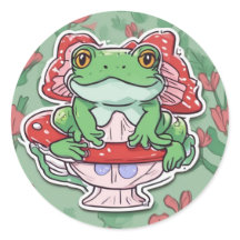 Vous Jugez Silencieusement - Cute Frog Cottagecore