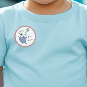 Sticker Rond Vous L'Avez Fait Cume Kite Chien Chien Chien Récom