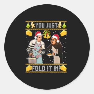 Sticker Rond vous le pliez juste à Noël