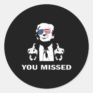 Sticker Rond Vous N'Avez Pas Pris De Capture Républicain Pro Tr