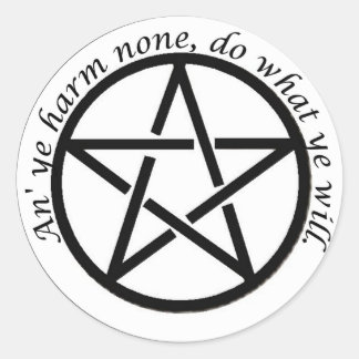 Sticker Rond vous ne nuisez à personne