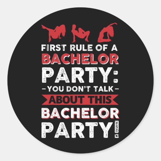 Sticker Rond Vous ne parlez pas de cette soirée d'enterrement d (Devant)