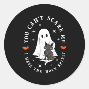 Sticker Rond Vous ne pouvez pas E moi j'ai le Saint Esprit fant