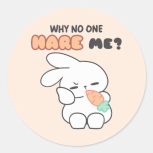 Sticker Rond Vous n'êtes pas entendu ? - Pourquoi Personne Ne M
