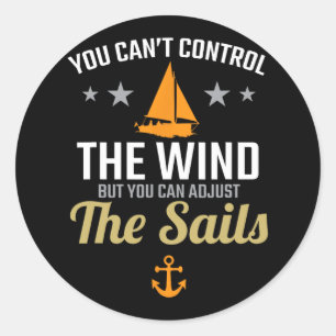 Sticker Rond Vous Pouvez Ajuster La Voile Amateurs De Bateau Vo