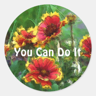 Sticker Rond Vous Pouvez Le Faire Daisis Inspirationnel