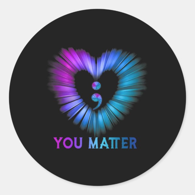 Sticker Rond Vous Problème Aucune Histoire Ne Devrait Se Termin (Devant)