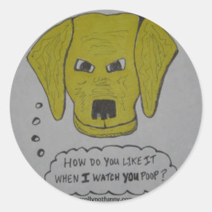 Sticker Rond Vous Regarder