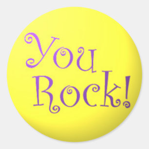 Sticker Rond Vous, Rock !autocollants