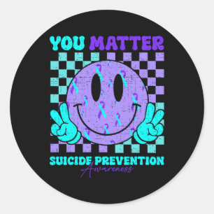 Sticker Rond Vous Sensibilisation À La Prévention Du Suicide Tu