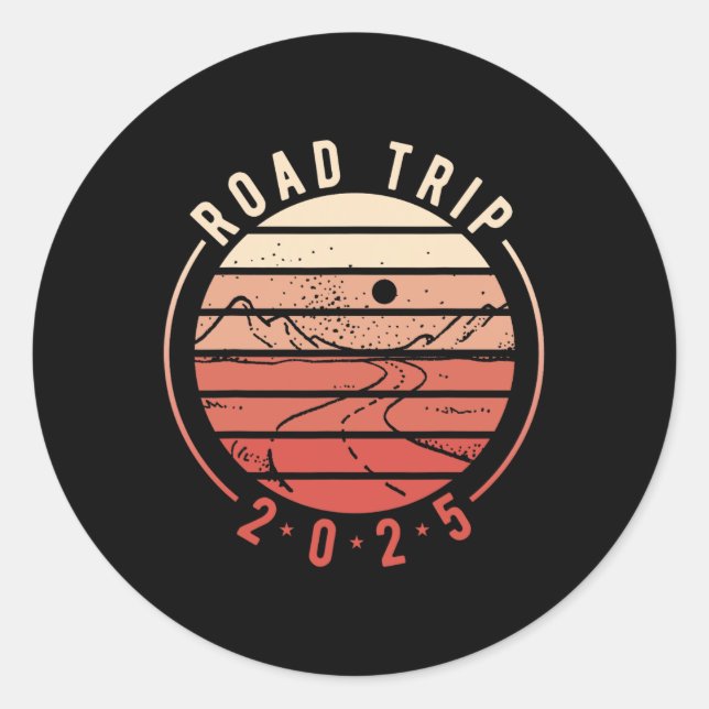 Sticker Rond Voyage 2025 2 (Devant)