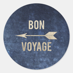 Sticker Rond Voyage de fève