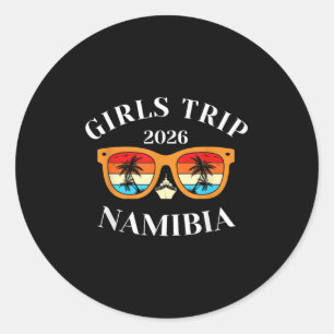 Sticker Rond Voyage de filles 2026 Namibie Spring Break 2026 Cr