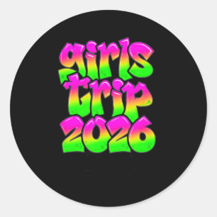 Sticker Rond Voyage de filles à La Nouvelle-Orléans Louisiane 2