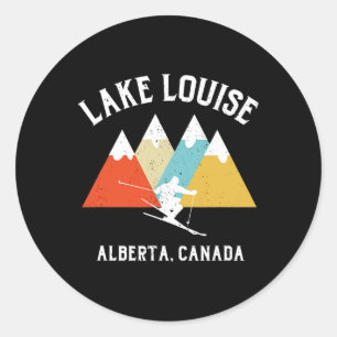 Sticker Rond Voyage de Louise Alberta Canada