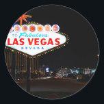 STICKER ROND VOYAGE DE VÉGÉTATION<br><div class="desc">Vegas Signer Nuit Mariage Saison Idées Mariage Designs</div>