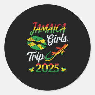 Sticker Rond Voyage des femmes en Jamaïque entre filles 2025 Va