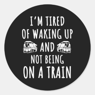 Sticker Rond Voyage ferroviaire dire Locomotive Trains