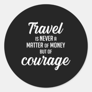 Sticker Rond Voyager Voyager Aventure Devis Devis Idée cadeau