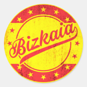 Sticker Rond Voyageur mondial - Espagne - Bizkaia Biscay