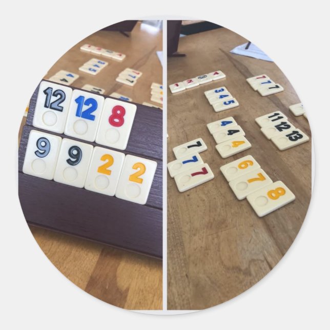 Sticker Rond vrai de jeux vrai (Devant)